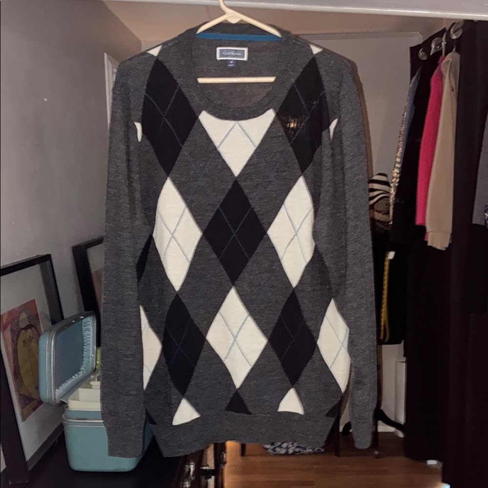 Club Room Argyle Sweater Size XL